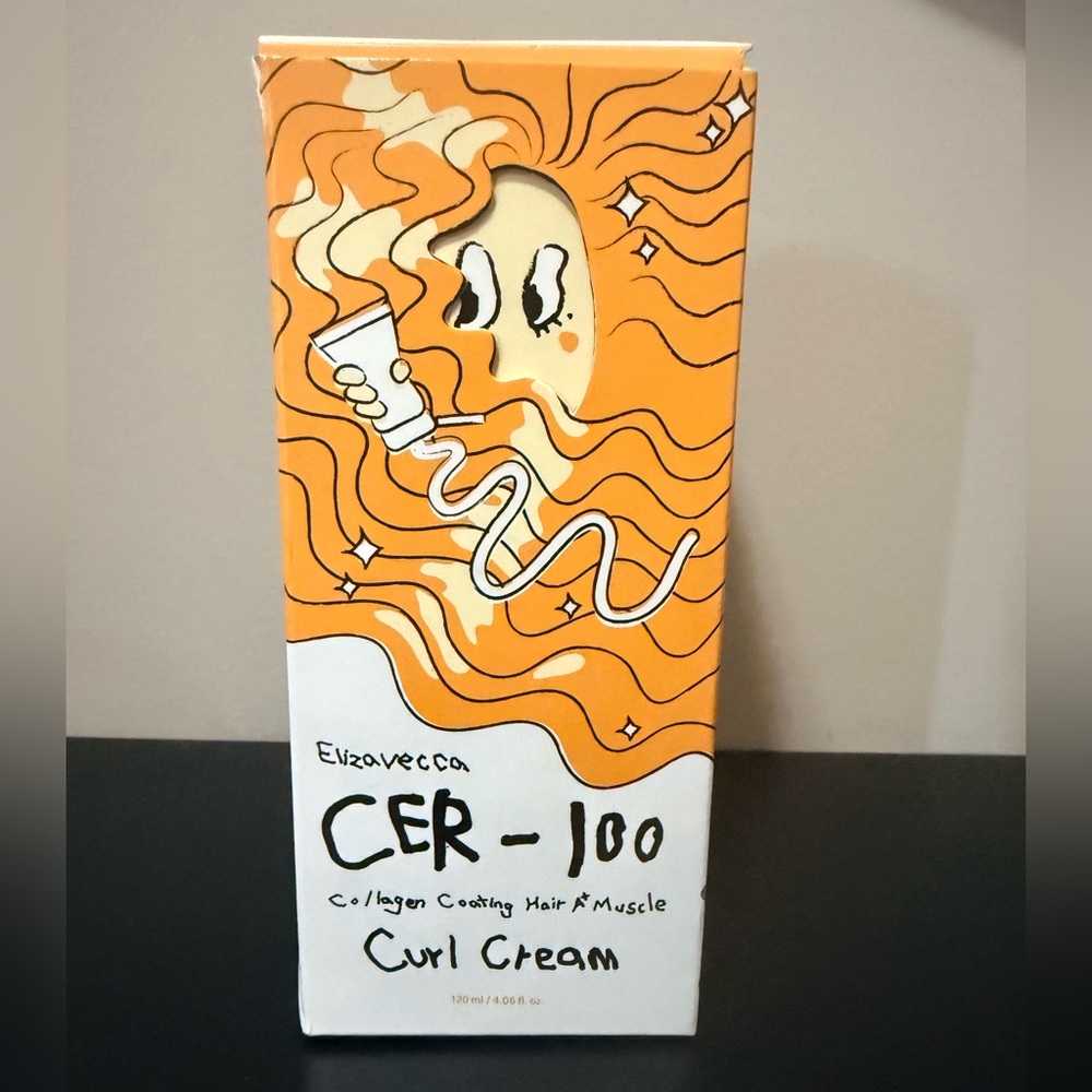NEW Elizavecca Cer-100 Collagen Coating Hair A+ Muscle Curl Cream Sealed KOREAN